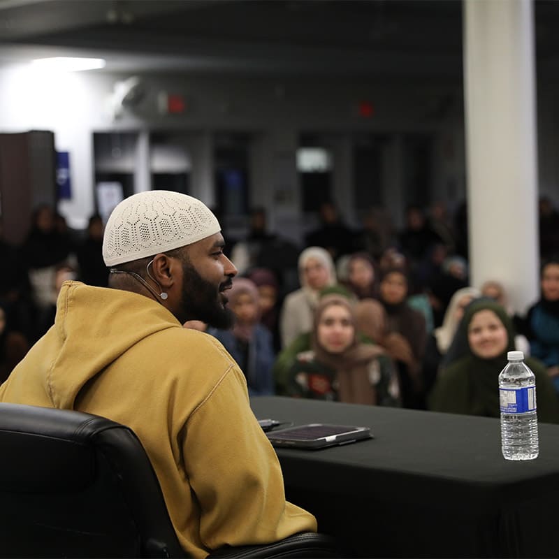Speaker at an ISNA Canada event