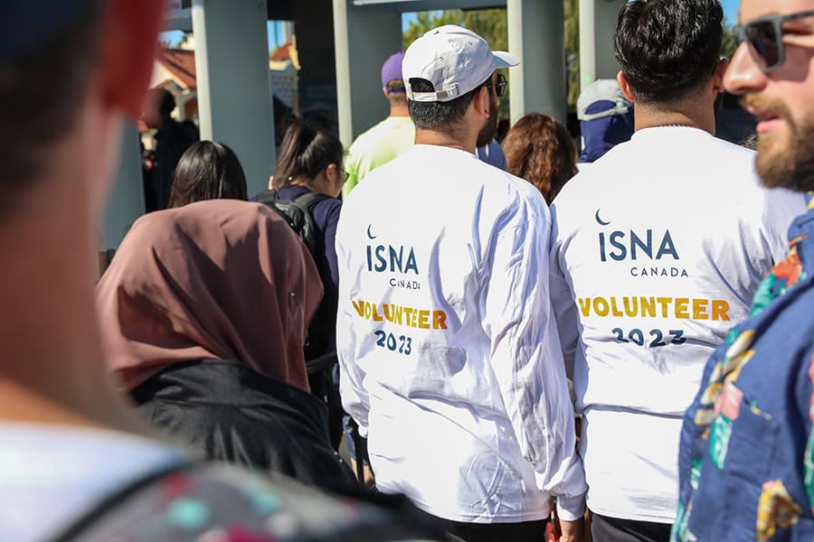 ISNA Canada volunteers at an event